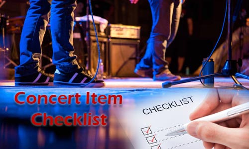 Concert item checklist