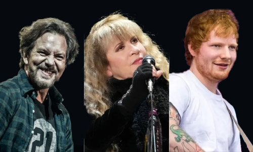 Pearl Jam, Stevie Nicks and Ed Sheeran to headline Bottlerock Festival 2024