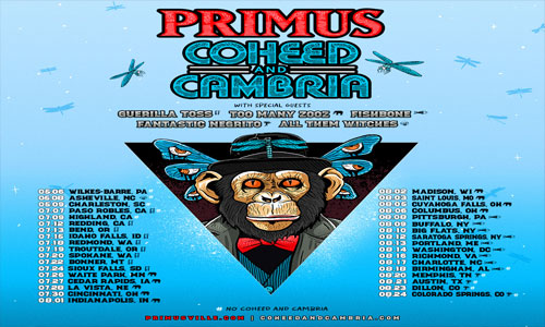 Primus and Coheed and Cambria go on tour 2024