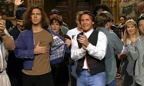 Pearl Jam performing on SNL after the death of Kurt Cobain