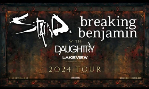 Staind and Breaking Benjamin announce 2024 co-headlining tour